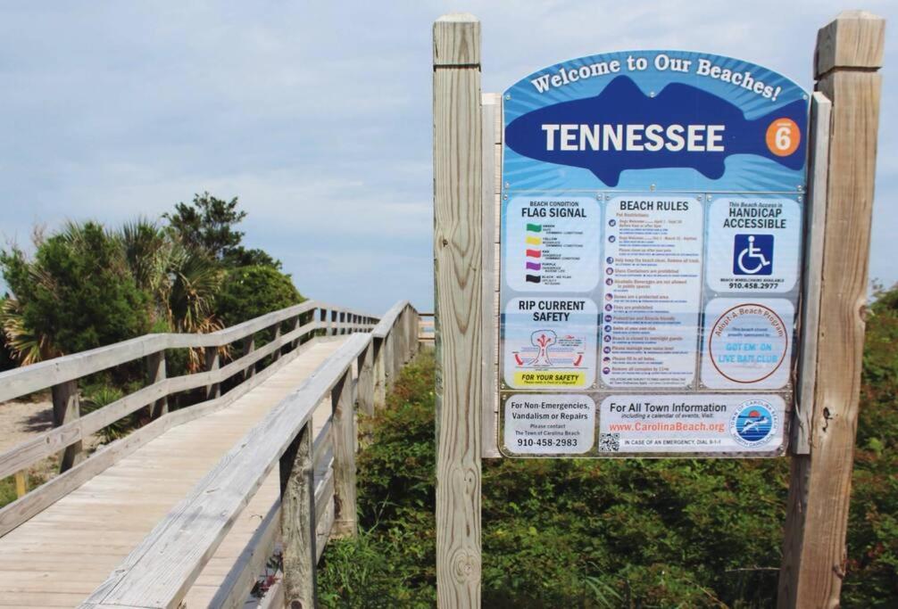 Apartamento Kraken'S Den * Oceanview * Steps To Ocean * Pool Carolina Beach Exterior foto